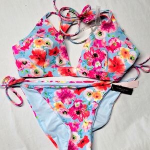 VS Floral Woman's Swim Set Size XL - Multicolor